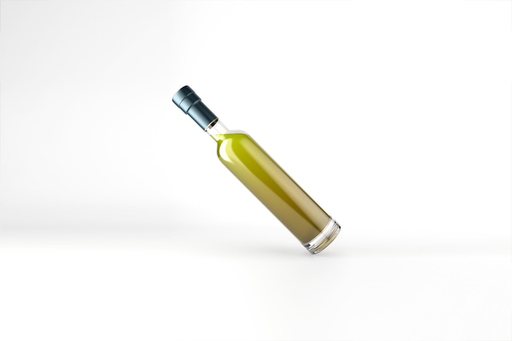 Free Photo olive oil bottle