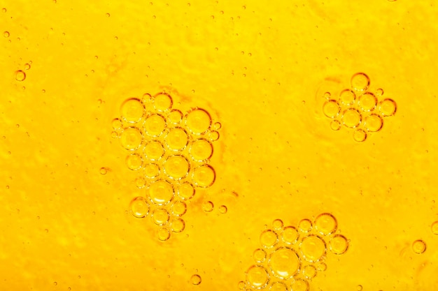 Free photo olive oil with bubbles