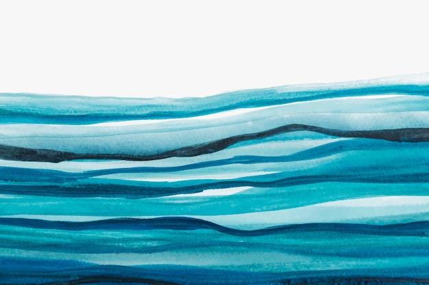 無料写真 オンブルブルーの水彩背景の抽象的なスタイル