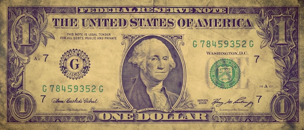 One dollar bill