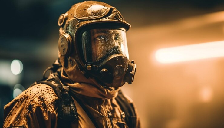 Free Photo one person in military workwear protects outdoors generative ai