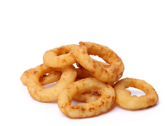 Onion rings on white on white