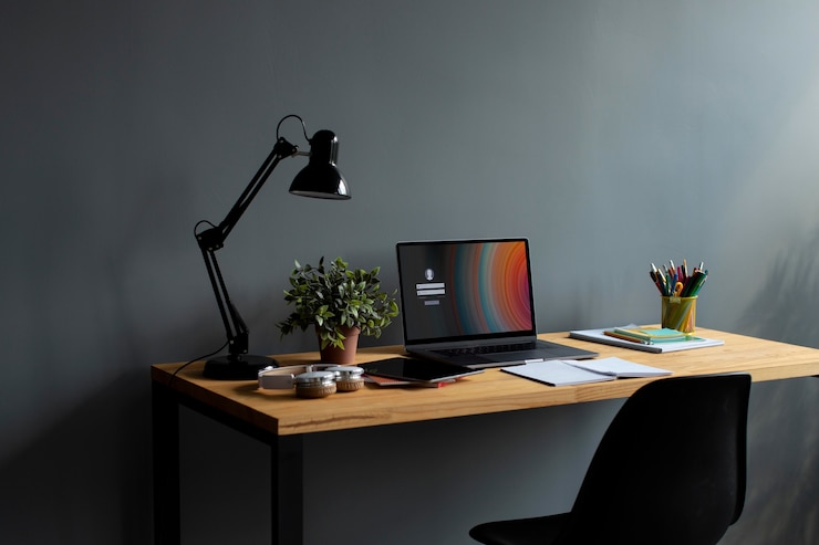 Free Photo online school equipment at home