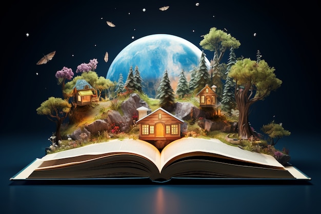 Концепция открытой книги для рассказывания сказок и художественной литературы