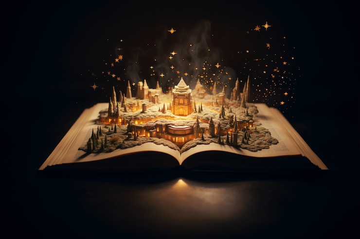 Бесплатный Фотография концепция открытой книги для повествования художественной литературы