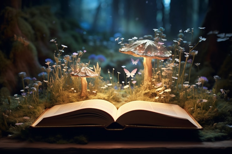Бесплатный Фотография концепция открытой книги для повествования художественной литературы