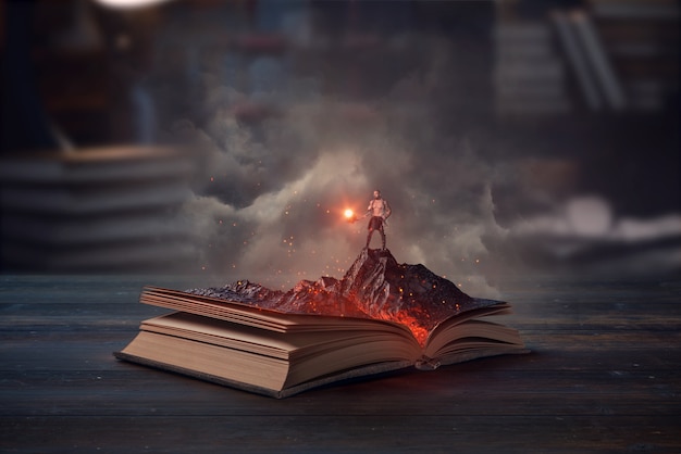 Magic Book Realistic Stock Illustration - Download Image Now - Book,  Paranormal, Open - iStock