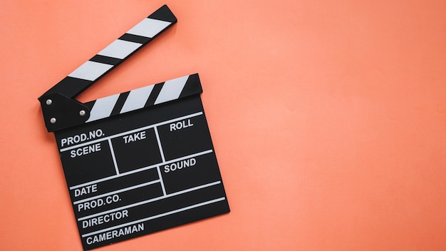 Free photo open clapperboard