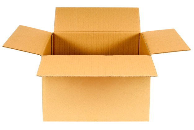 open cardboard box png