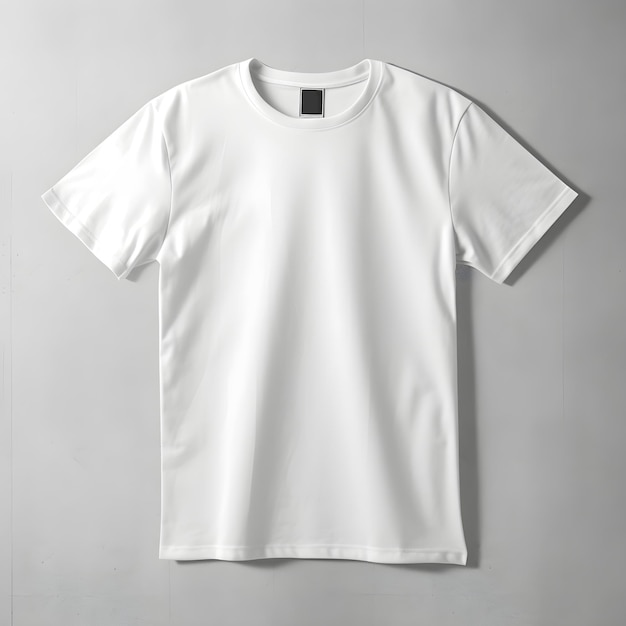 opened white tshirt for design