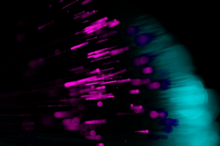 Free Photo optical fiber background
