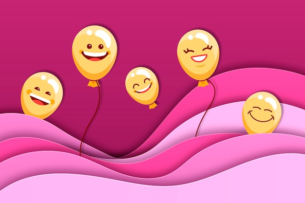 Optimism wallpaper with smiley face