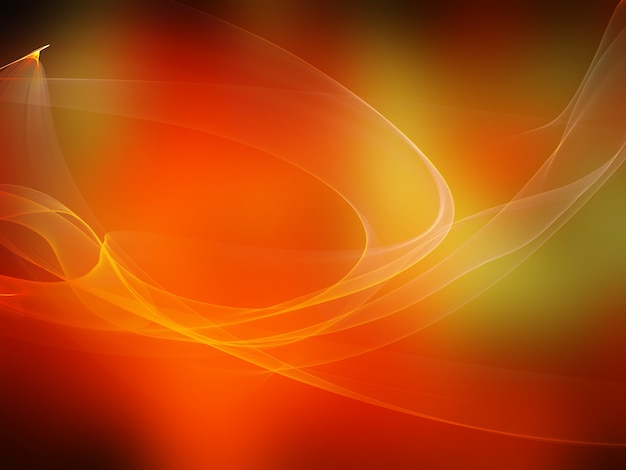 Бесплатное фото Оранжевый абстрактный фон с волнами
