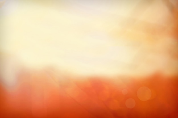 Orange blurred scene