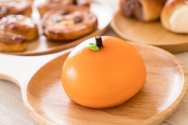 orange cake on plate