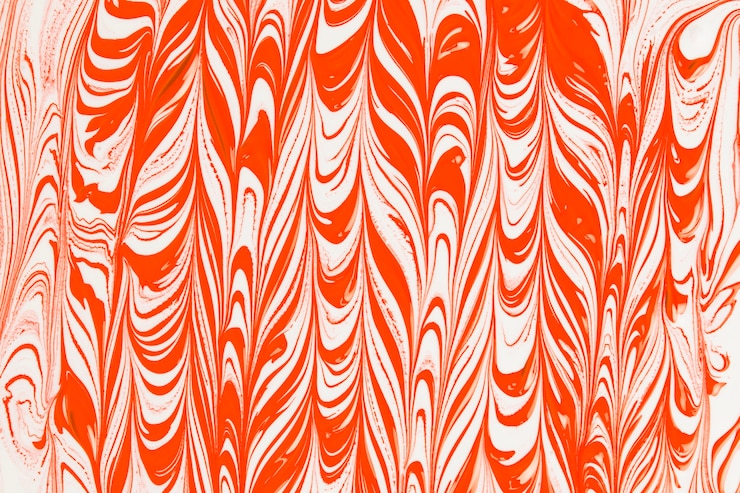 Free Photo orange colored abstract waves