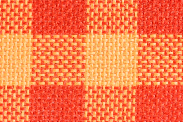 Orange fabric closeup