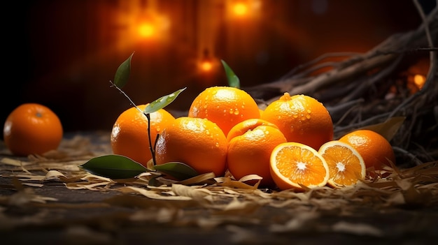 Free photo orange fruit commcercial poster