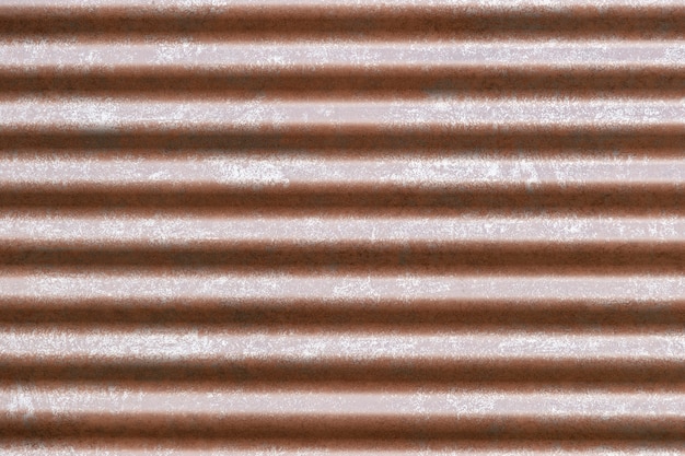 Free photo orange grooved metal for rooftops