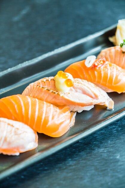 orange hdr fresh white nigiri