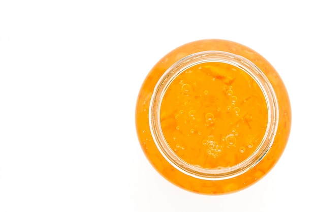 Orange jam jar