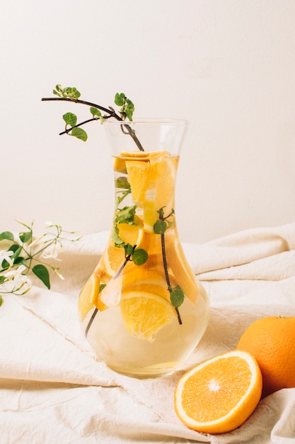 Free photo orange juice in a carafe