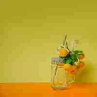 Foto gratuita concetto di succo di arancia