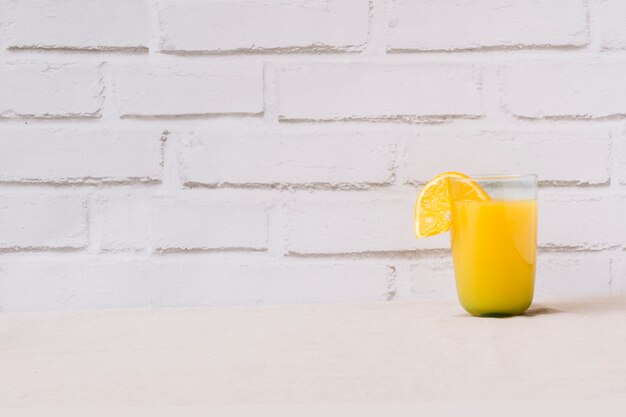 Orange juice and copyspace