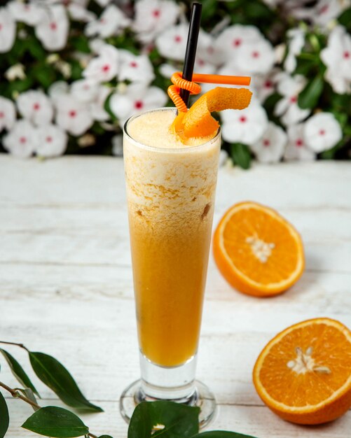 Orange juice with crushed ice