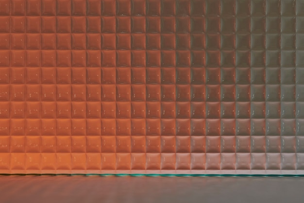 Orange product backdrop with patterned glass