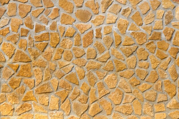 Orange stones stucco