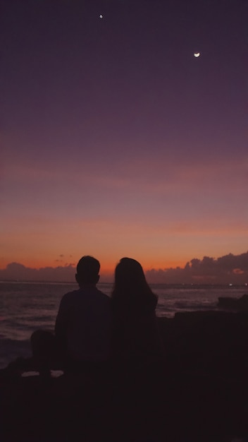 Orange Sunset and Ocean – Free Stock Photo Downloads