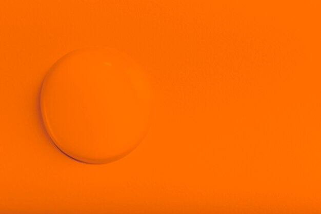 Orange water drop background