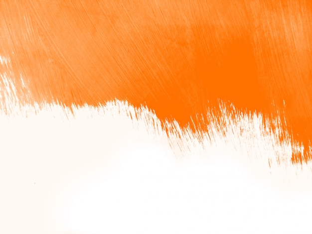 Orange watercolor brush stroke background