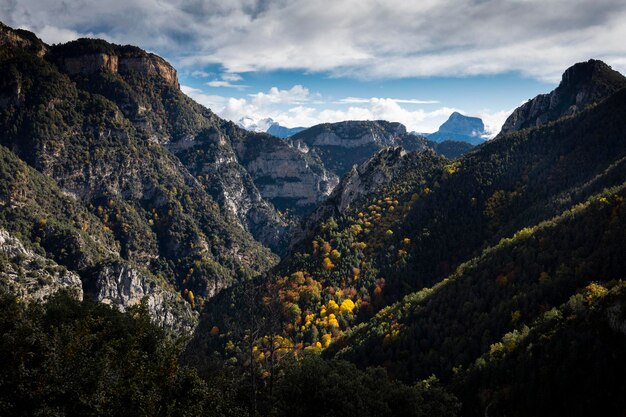 Ordesa and monte perdido anisclo canyon sensa mountain aragonese pyrenees