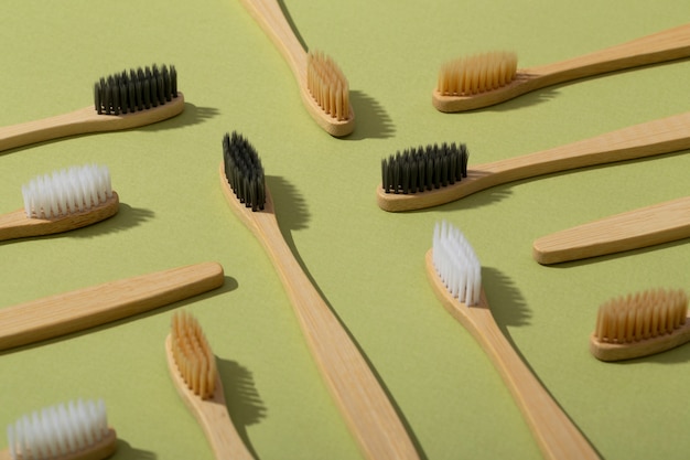 Organic bambu brushes high angle