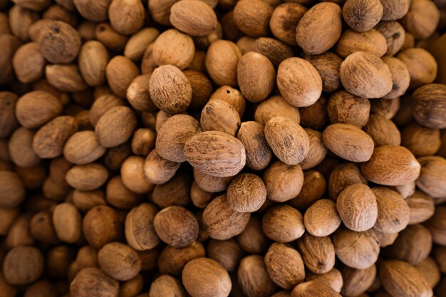 Organic walnuts background