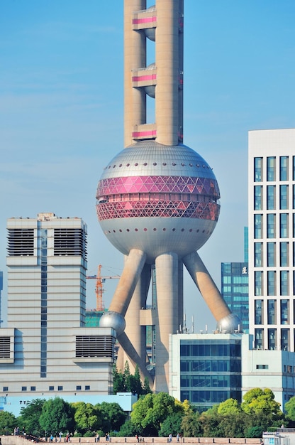 Foto gratuita torre di perle orientali a shanghai