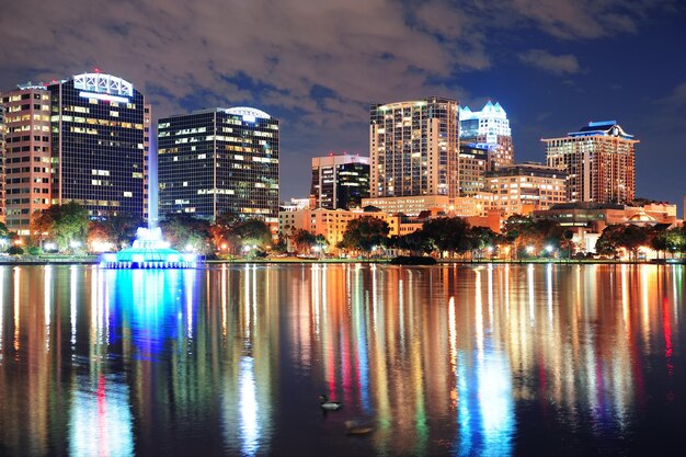 Orlando downtown dusk