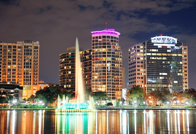 Orlando downtown dusk