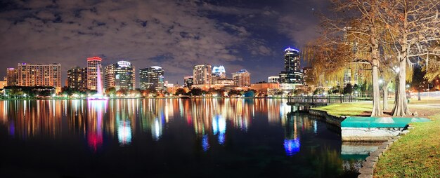 Orlando night panorama