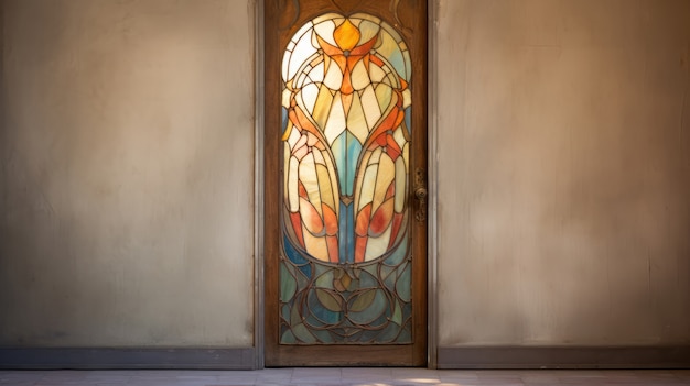 Ornate door in art nouveau style