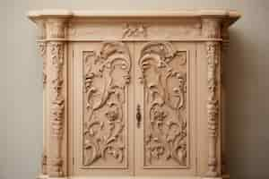 Free photo ornate dresser in art nouveau style