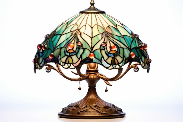 Free photo ornate lamp in art nouveau style