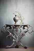 Free photo ornate table in art nouveau style