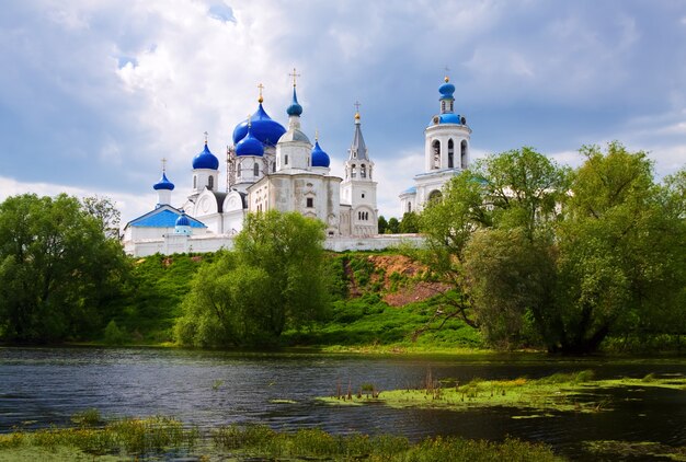 Orthodoxy monastery at Bogolyubovo in summer