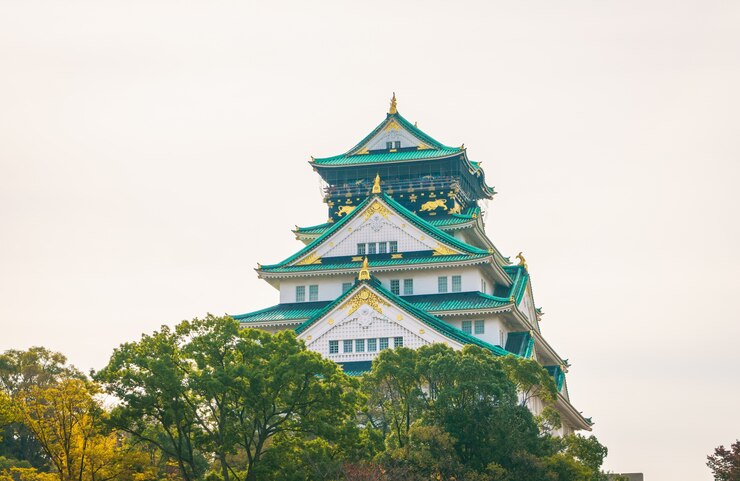 Free Photo osaka castle in osaka japan