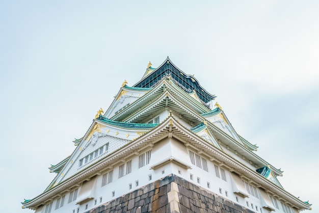 Free photo osaka castle in osaka japan