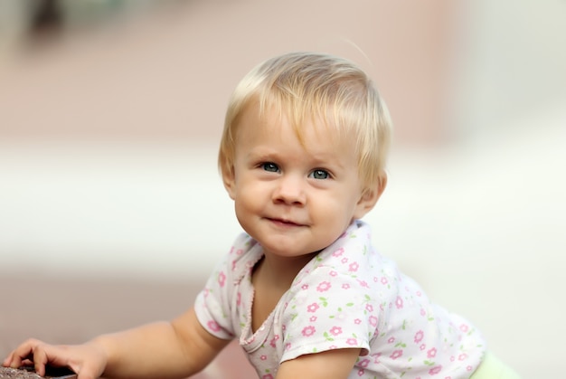 Free photo ourfoor portrait of  toddler