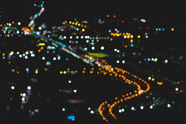 Out of focus bokeh city